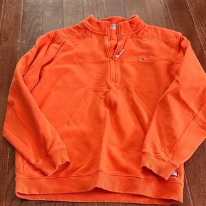 Vineyard vines Orange Quarter-Zip Pullover